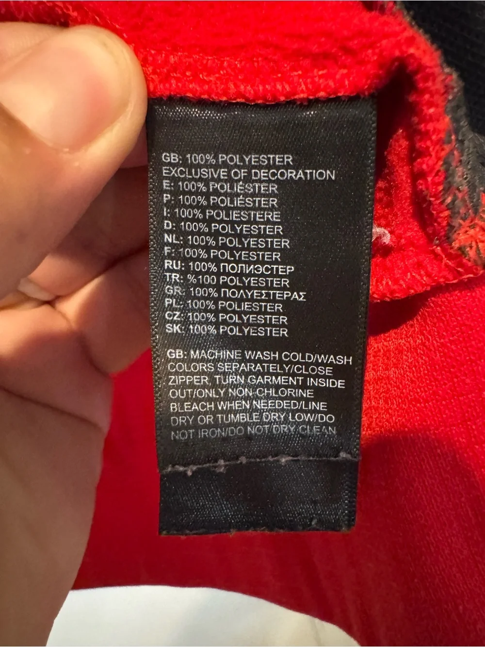 The North Face Men’s Red and Black Hooded Windbreaker